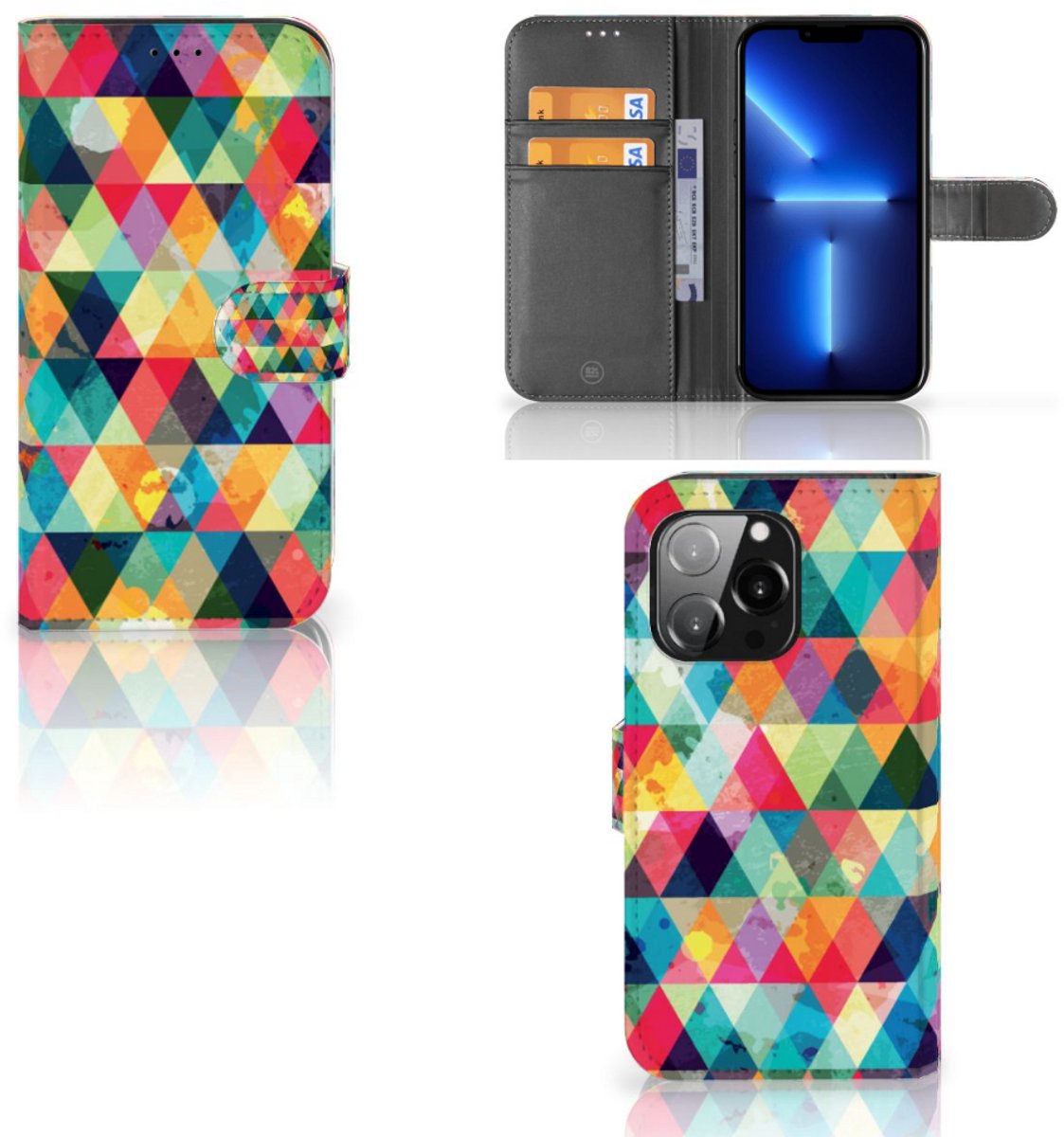 iPhone 13 Pro Telefoon Hoesje Geruit