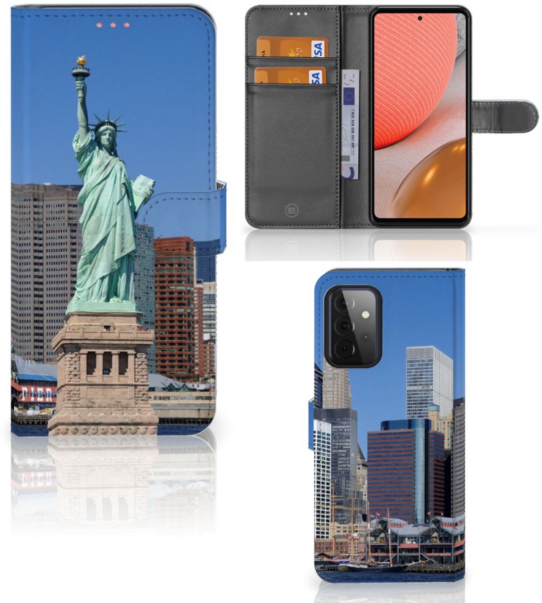 Samsung Galaxy A72 Flip Cover Vrijheidsbeeld