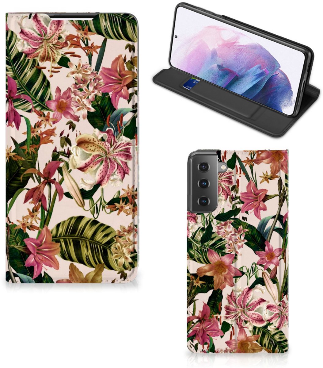 Samsung Galaxy S21 Plus Smart Cover Flowers
