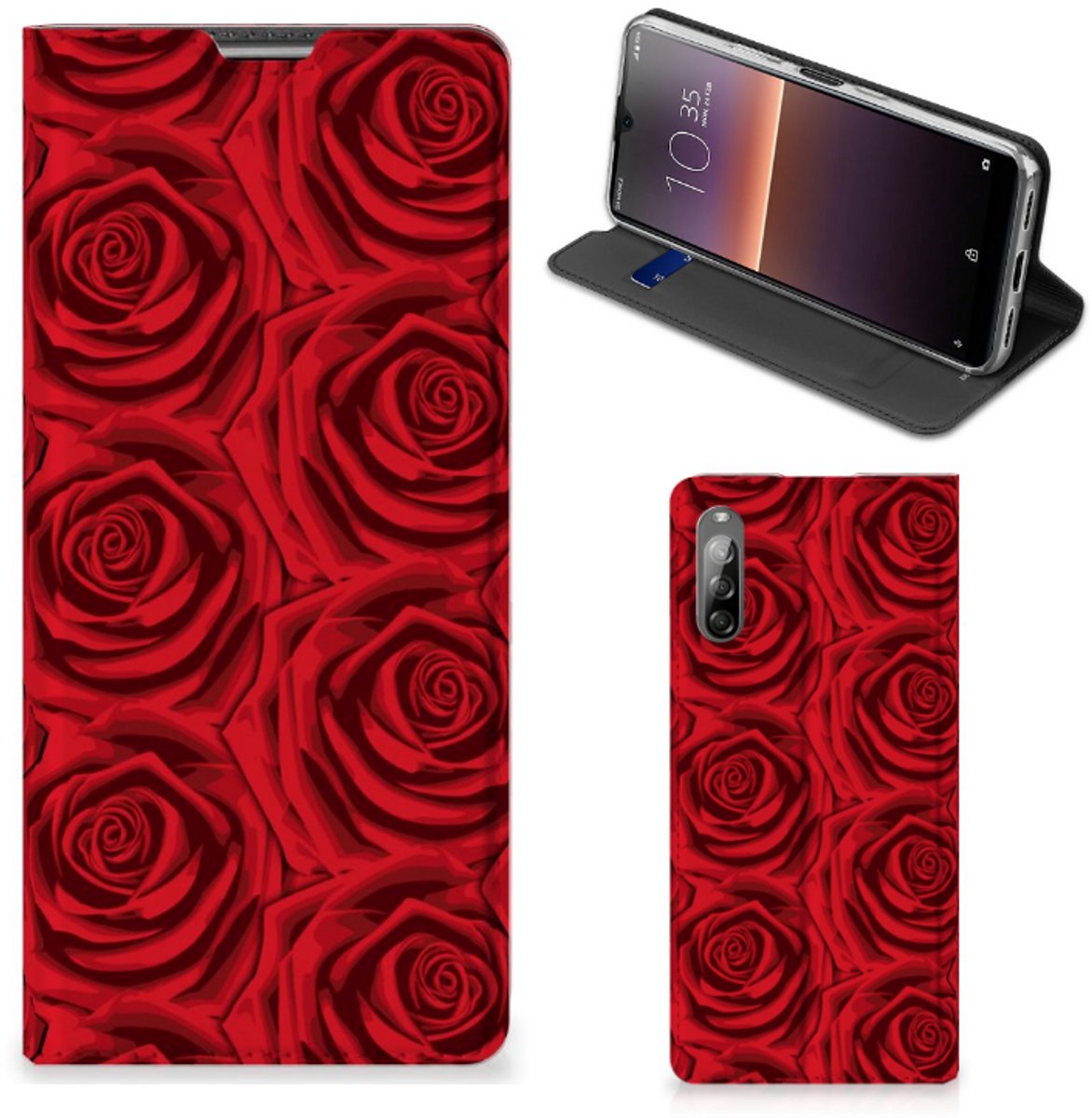 Sony Xperia L4 Smart Cover Red Roses