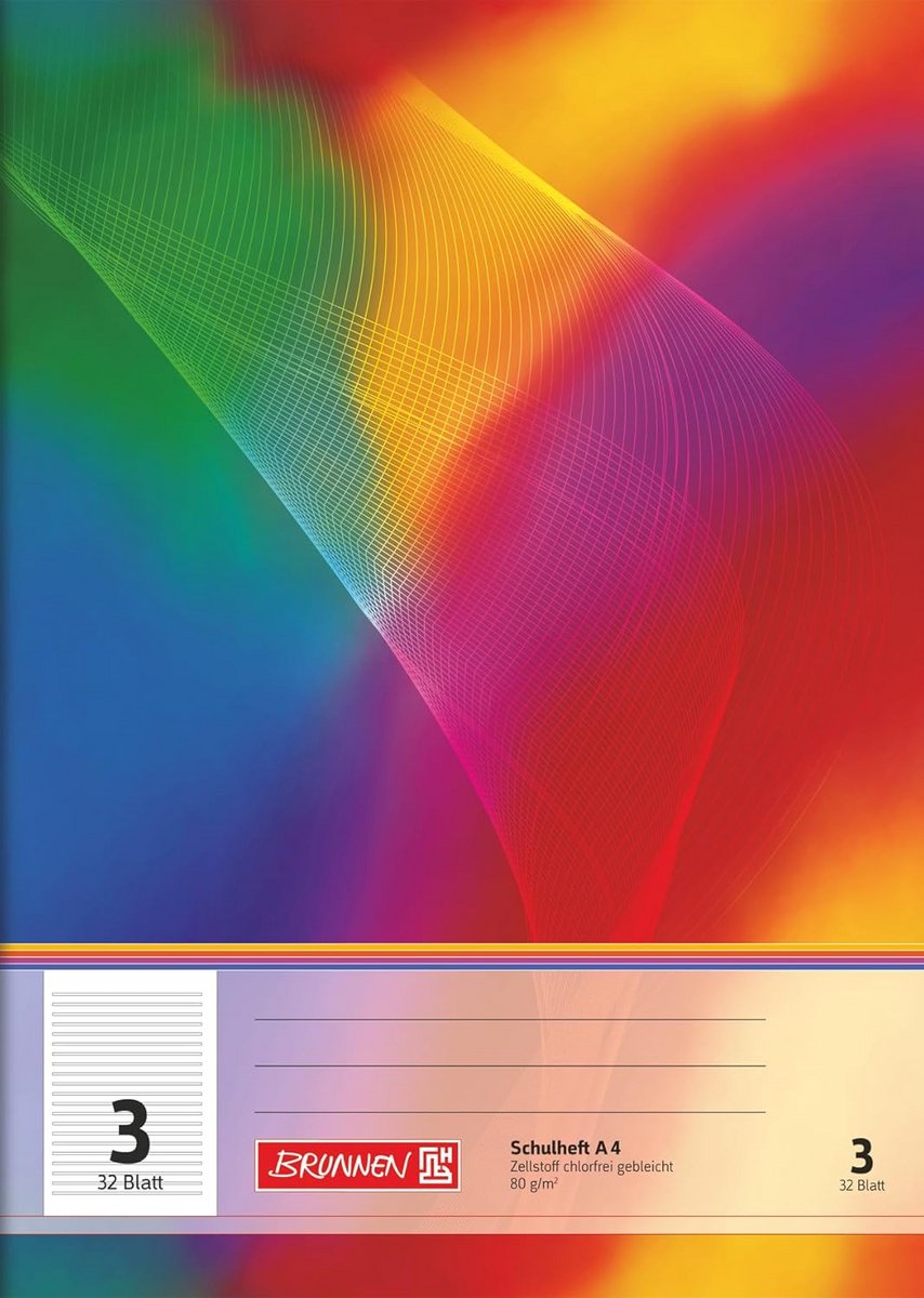School Notebook A4 - 32 Lined Sheets voor Groep 3