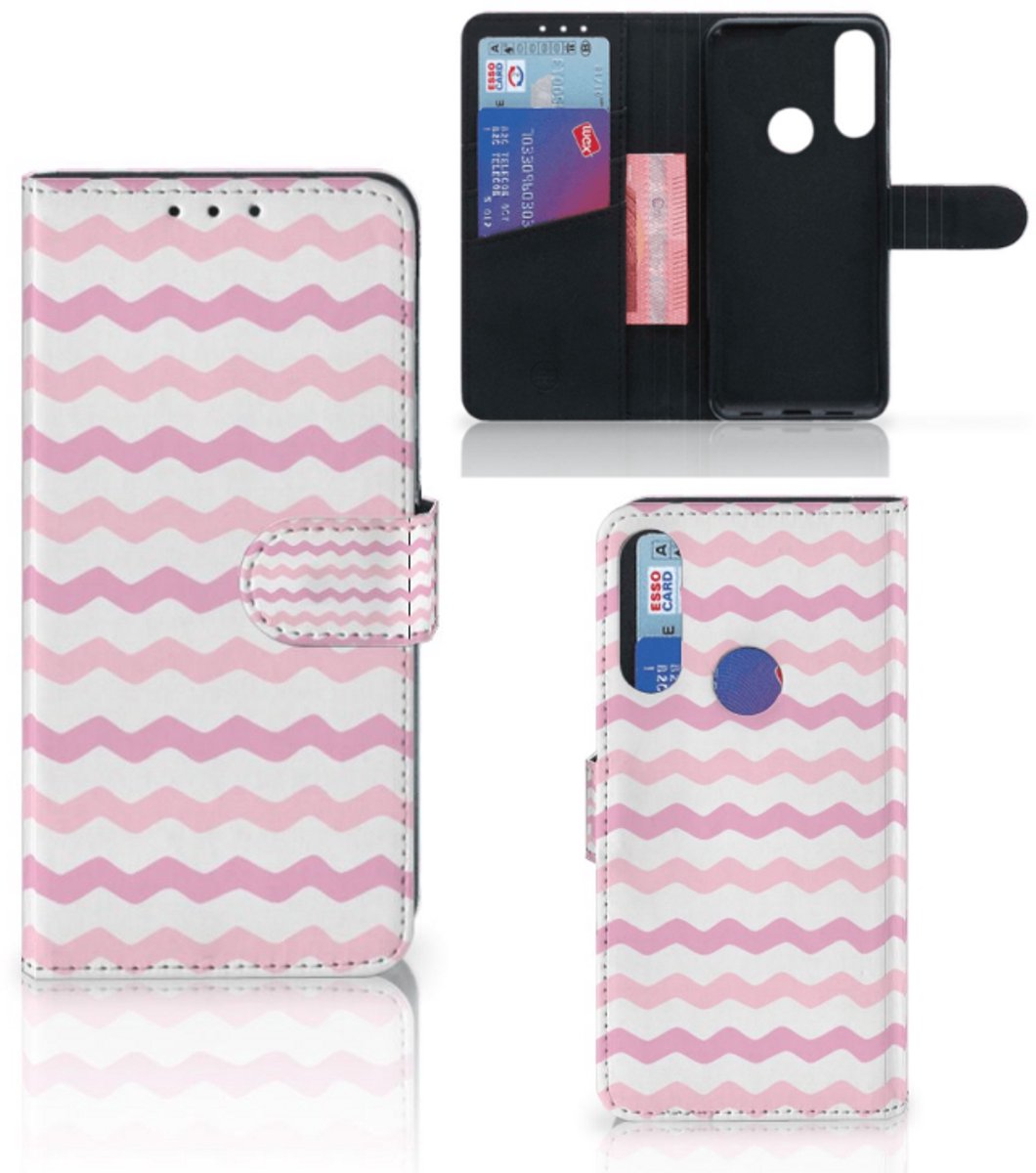 Alcatel 1S 2020 Telefoon Hoesje Waves Roze