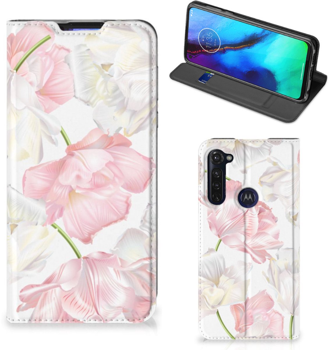 Motorola Moto G Pro Smart Cover Lovely Flowers