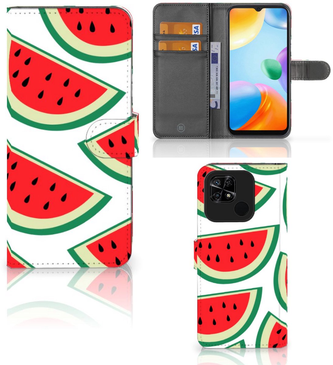Xiaomi Redmi 10C Book Cover Watermelons