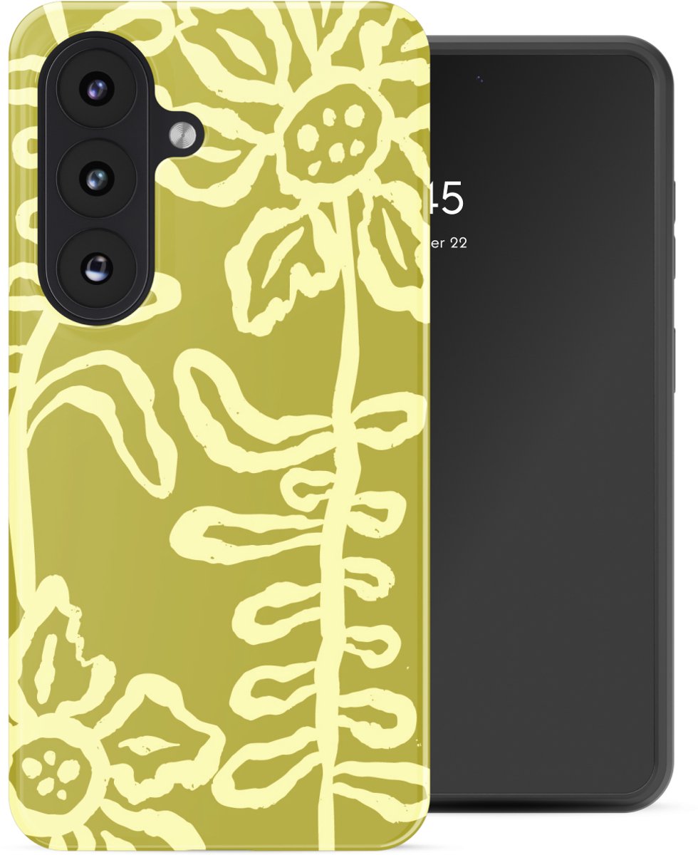 Selencia Hoesje - Geschikt voor Samsung Galaxy S26 - Backcover - Chalky Bloom