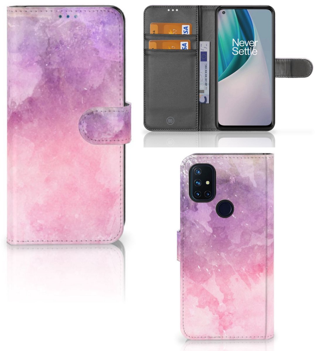 Hoesje OnePlus Nord N10 Pink Purple Paint