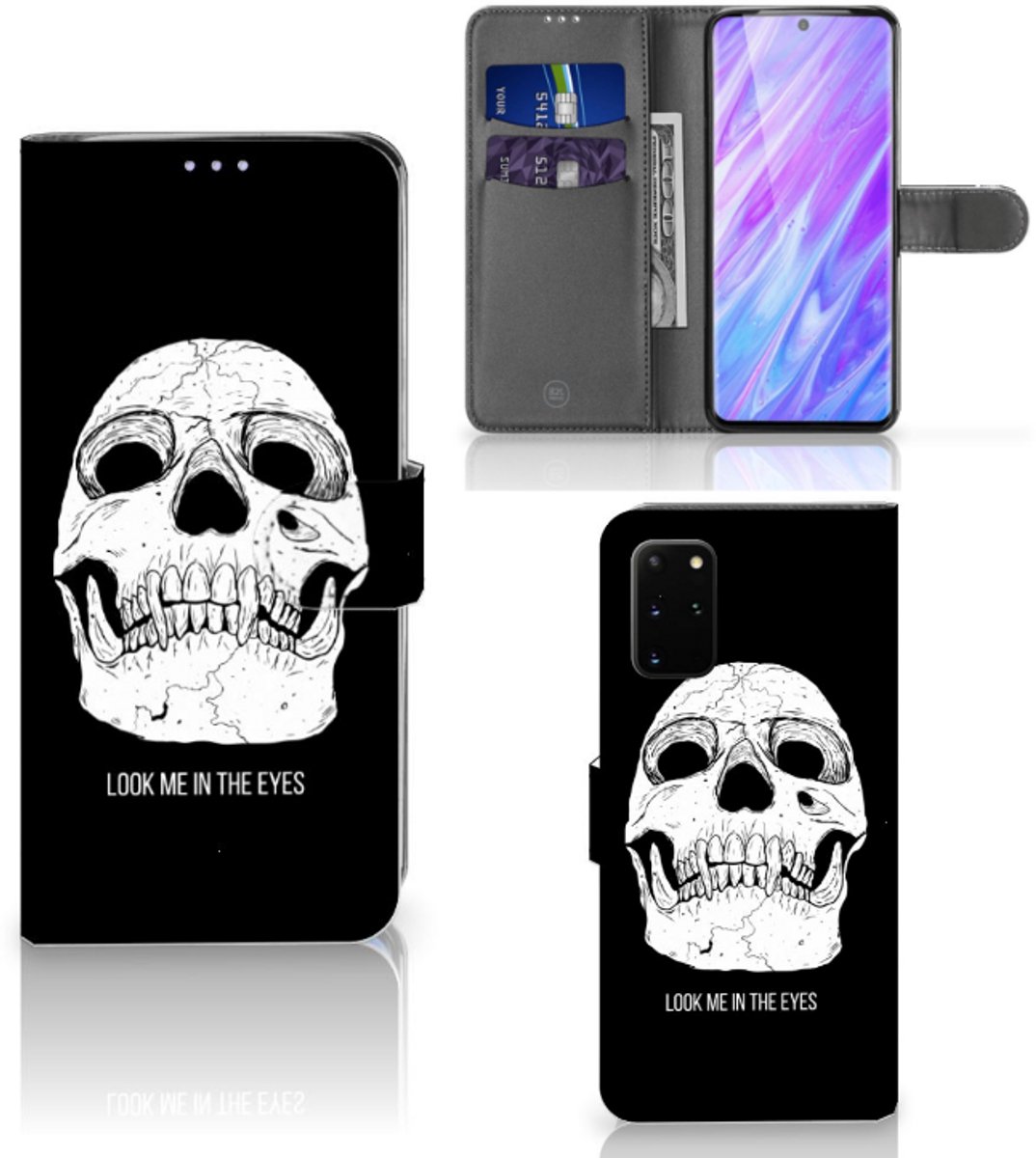 Telefoonhoesje met Naam Samsung Galaxy S20 Plus Skull Eyes