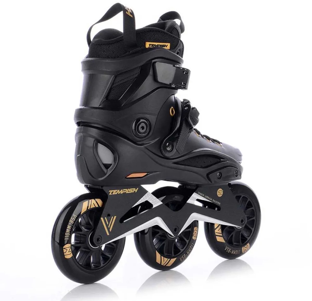 Tempish Viber L.E. 110 Skeelers – 3x110mm Wielen – Speed Fitness Inline Skates Zwart