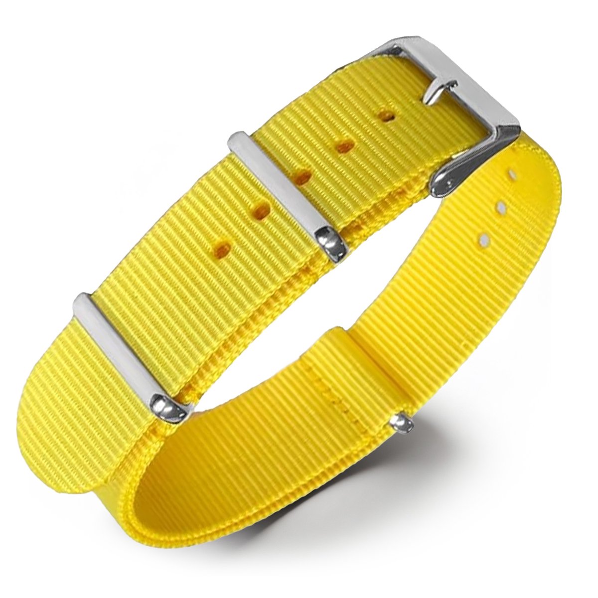 NATO Horlogeband G10 Military Nylon Strap - Geel 22mm