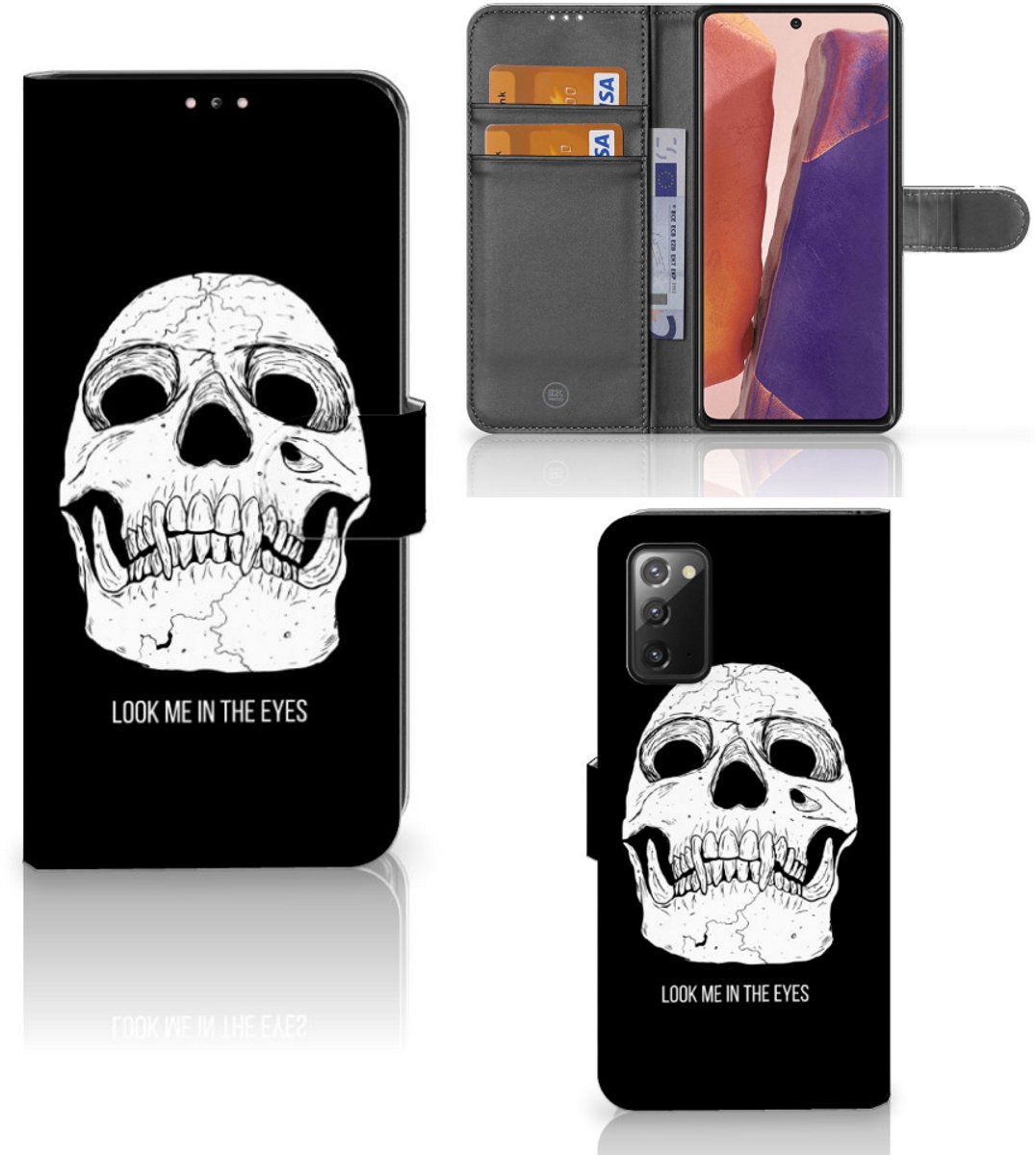 Telefoonhoesje met Naam Samsung Galaxy Note 20 Skull Eyes