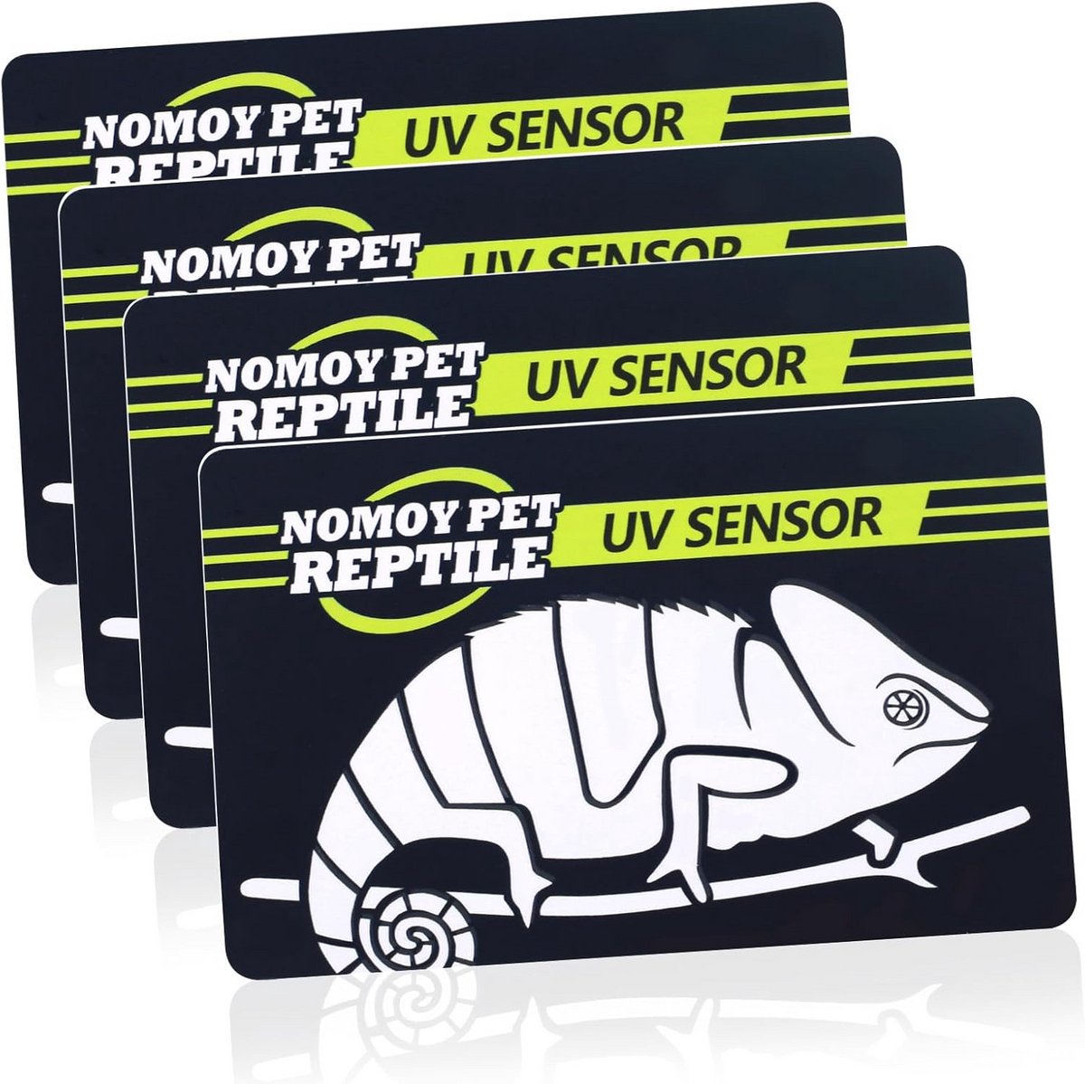 UVB Tester Kaart voor Reptielen - 4 Stuks Herbruikbare UV-Tester