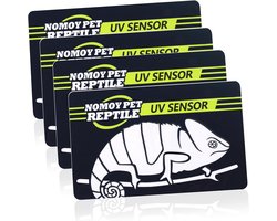 UVB Tester Kaart voor Reptielen - 4 Stuks Herbruikbare UV-Tester