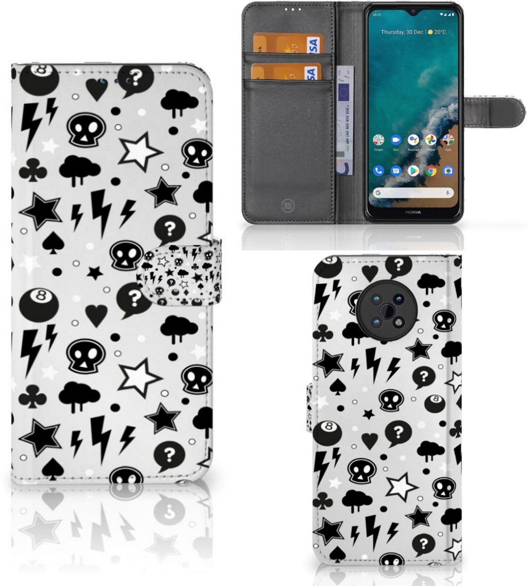 Telefoonhoesje met Naam Nokia G50 Silver Punk