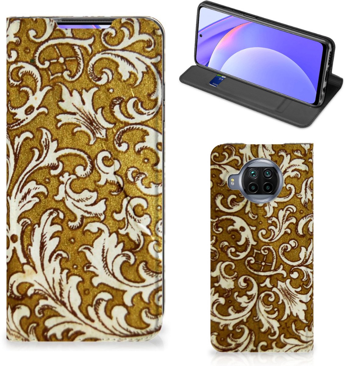 Telefoon Hoesje Xiaomi Mi 10T Lite Barok Goud