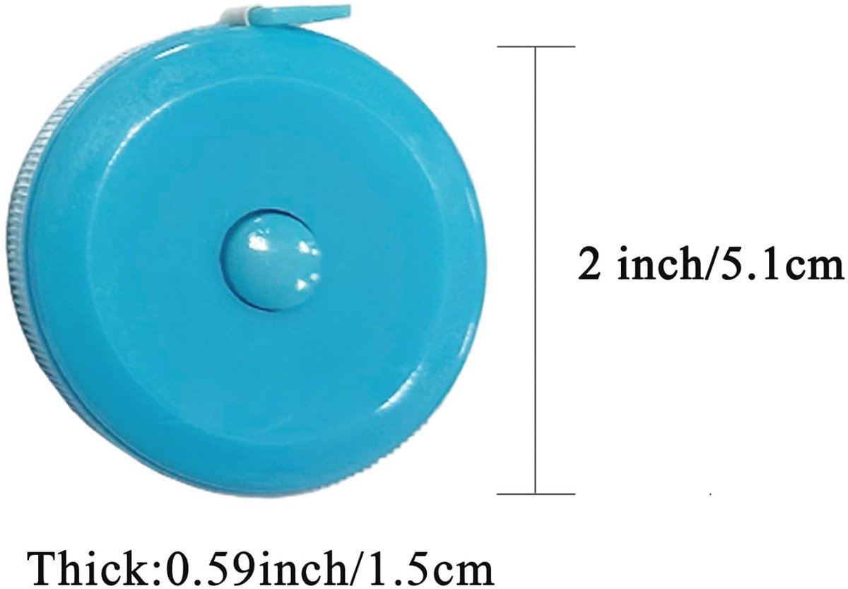 3-pack meetlint voor lichaamsmetingen - 60 inch intrekbaar en dubbelzijdig