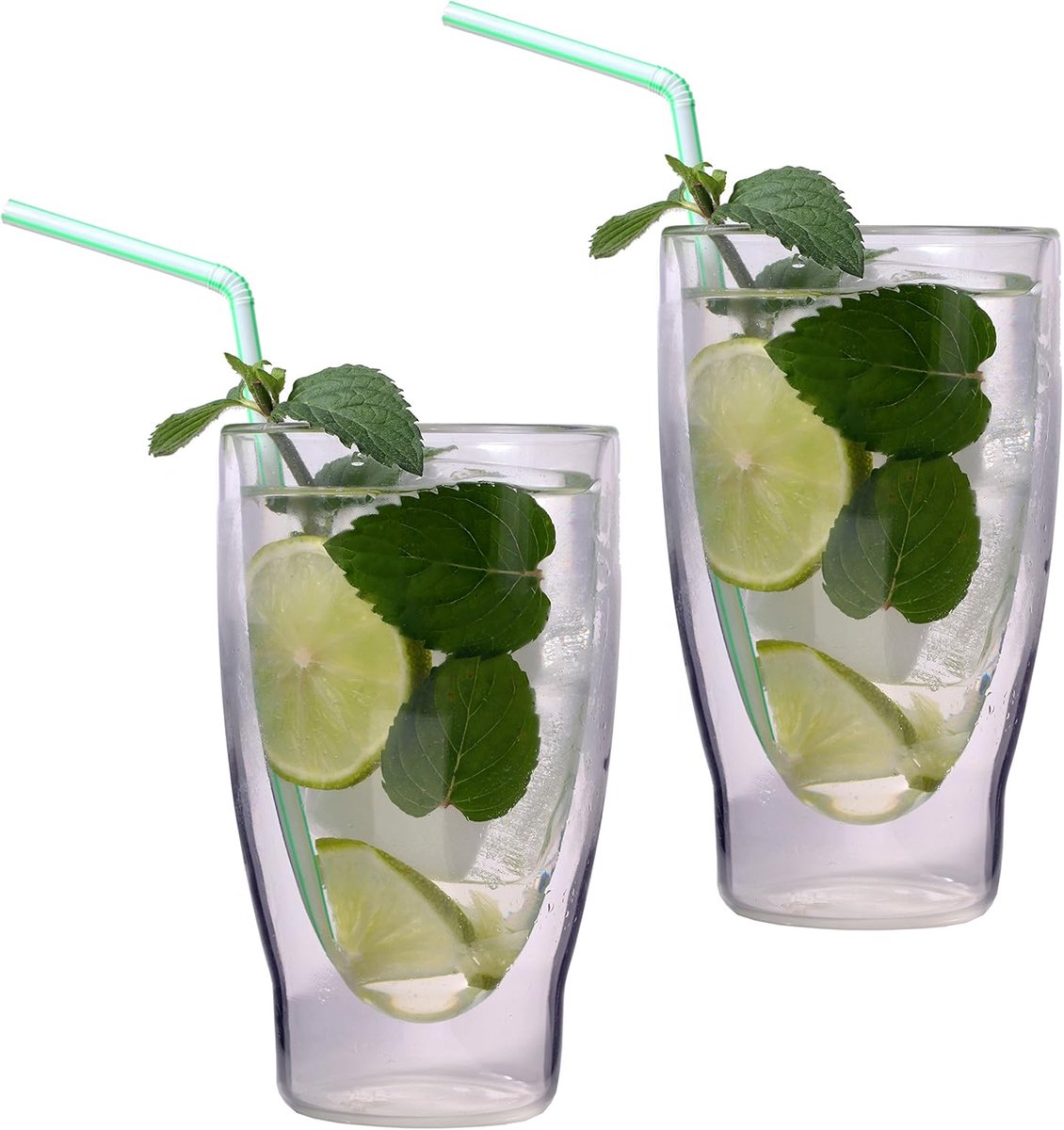 XXL Dubbelwandige Cocktailglazen - 2 x 370 ml