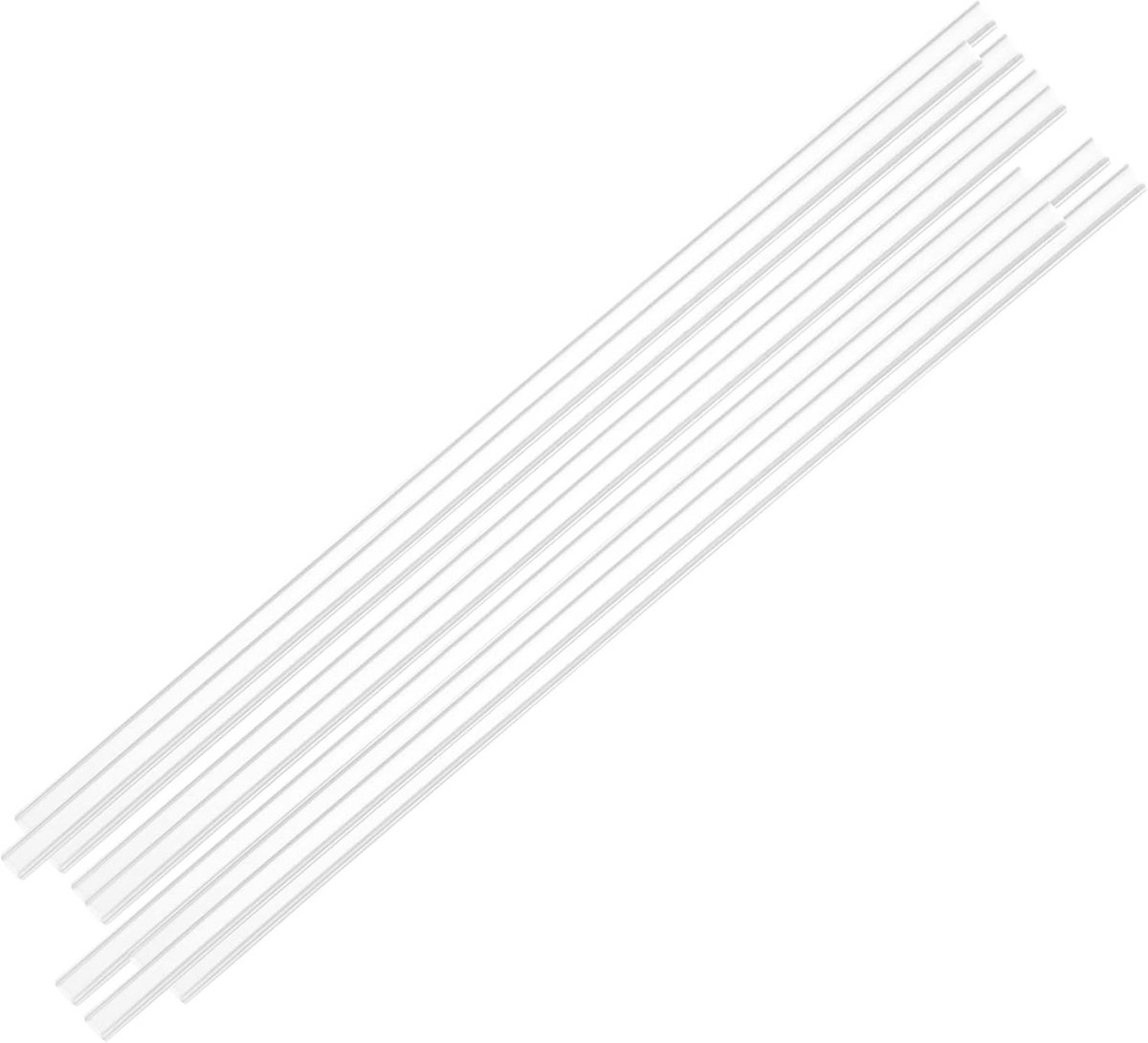 Herbruikbare siliconen rietjes - Set van 10 voor glas, melk en sap