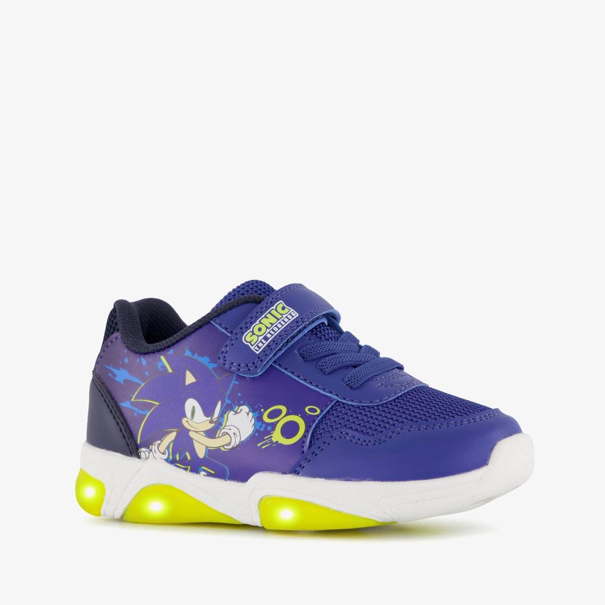 Sonic jongens sneakers met lichtjes - Blauw - Maat 32
