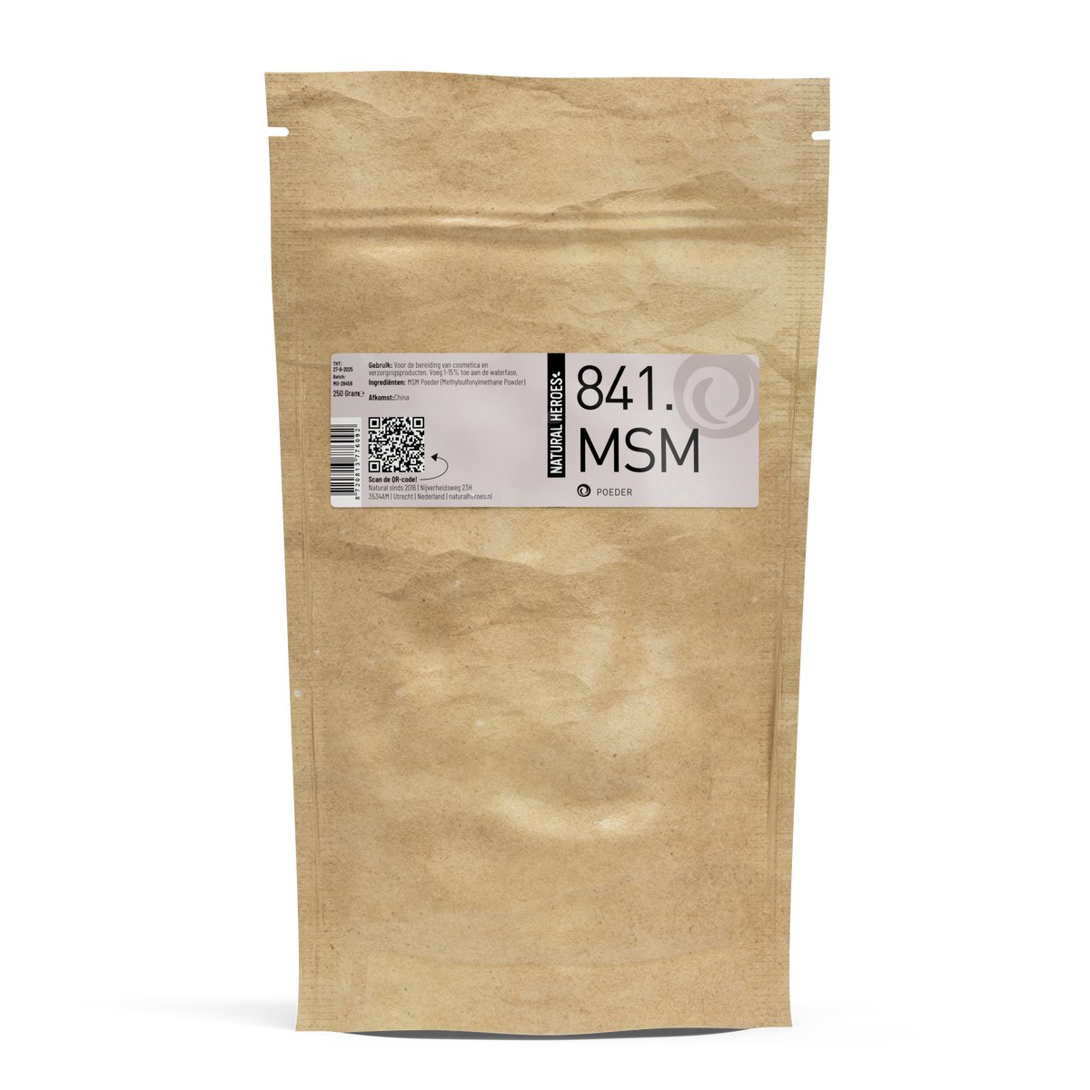 Natural Heroes - MSM Poeder (Methylsulfonylmethaan) 250 gram