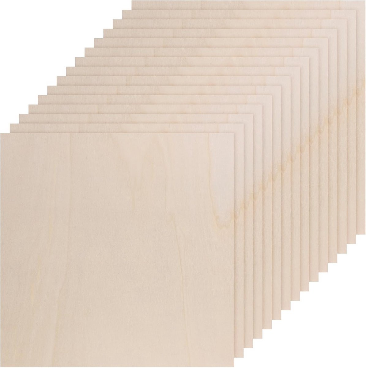 Set van 15 Dunne Houten Planken voor DIY Ambachten en Decoratie