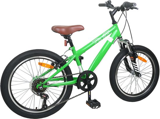 vidaXL - Mountainbike - 20 - Inch - 6-Snelheid - voor - 5-8 - jaar - oud - Groen van VidaXL — afbeelding 3