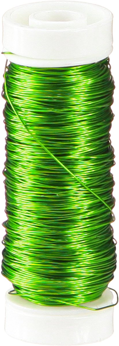 Decoratief emaille draad Ø0.30mm 30g 50m appelgroen