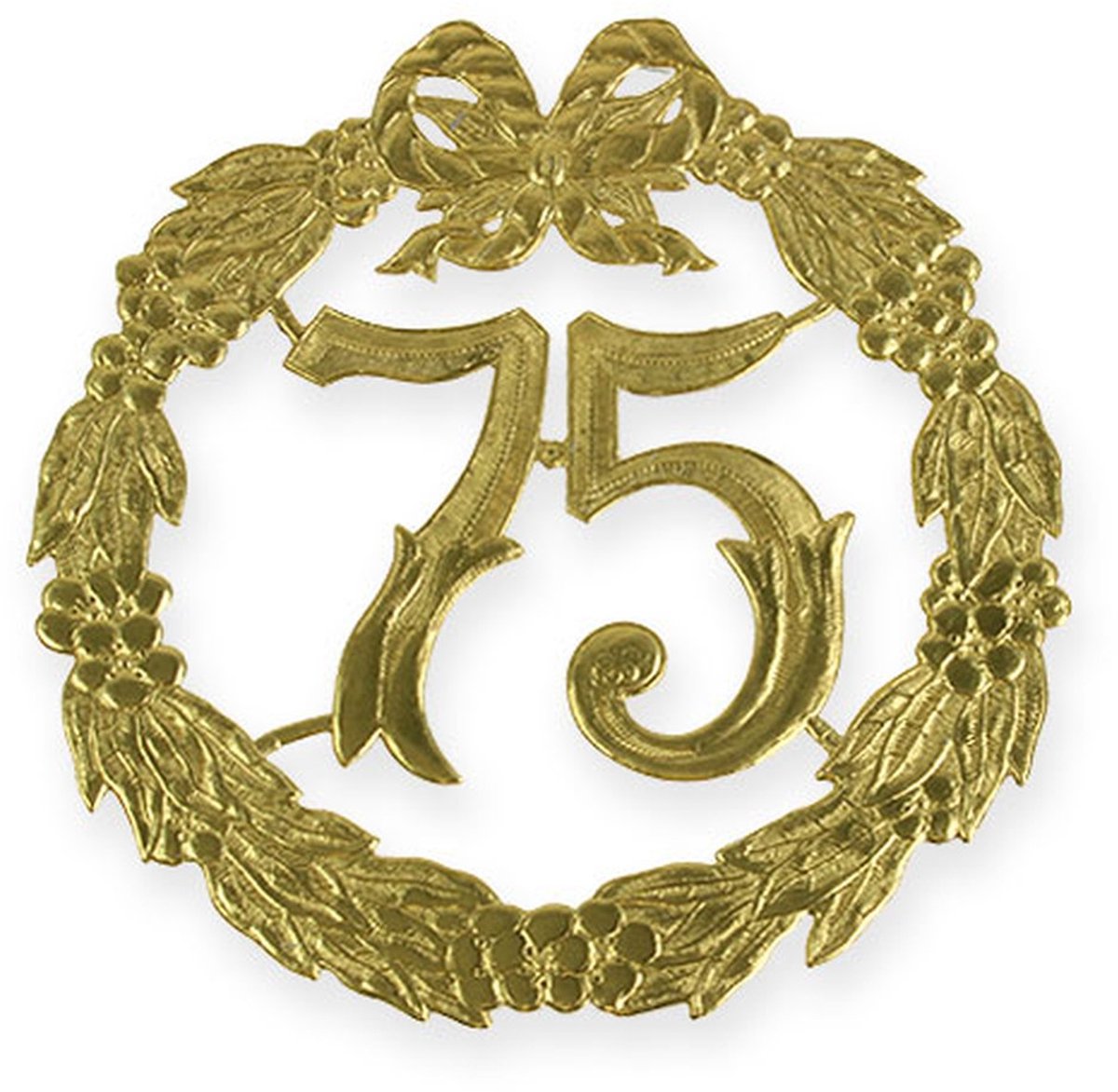 Jubileumnummer 75 in goud