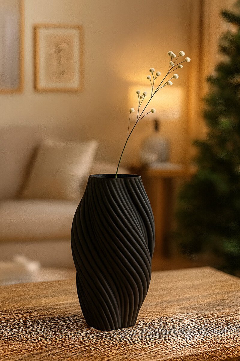 Skushy Moderne Spiraal Vaas - Decoratieve Vaas - 3D Geprint - Design Vaas - Interieur Decoratie - NIET waterdicht