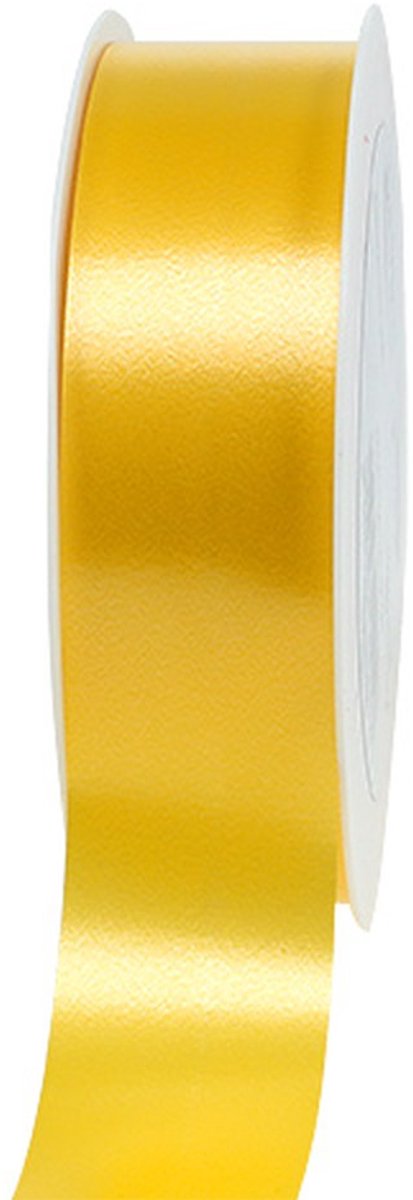 Krullint 50mm 100m geel