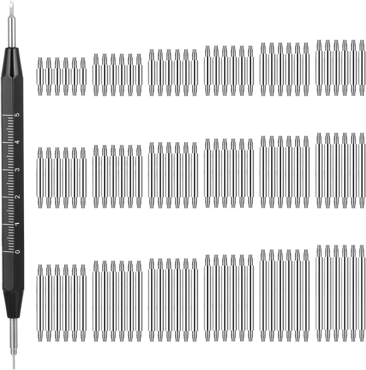 Allecto - Horlogeband - Horlogegereedschap - Metaal - Veerstiften - Reparatieset - Geschikt voor horlogebanden vervangen - Zilverkleurig - Horloge ...