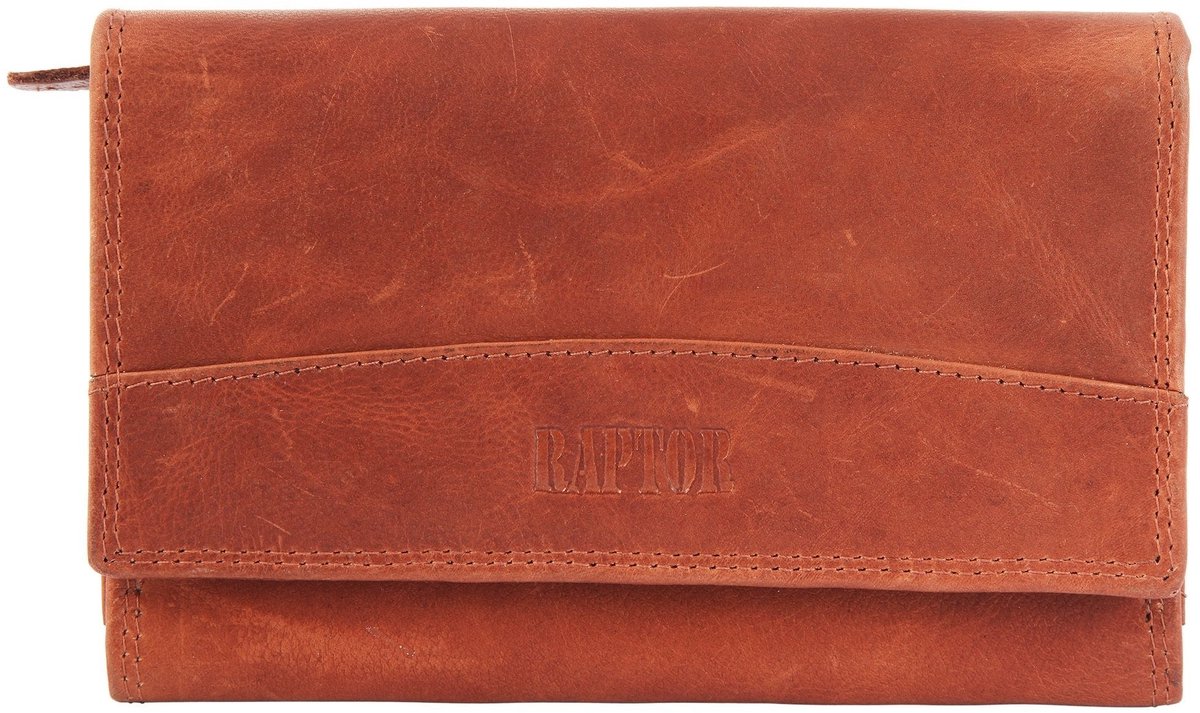 Raptor Damesportemonnee horizontaal echt leer RA40009 Echte leren portemonnee