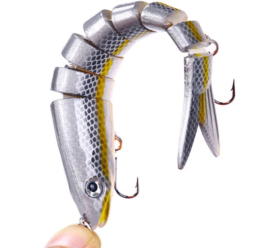 Vislokken - Cranklures - Segmentlures - All-Water Column Series (zwevend/langzaam zinkend/zinkend, drijvend/zinkend) - Realistische zoetwater- en zeewaterlokset — afbeelding 4