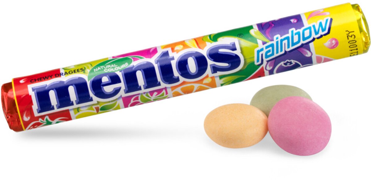 Mentos - Rol Rainbow - 3 x 40 x 37,5 gr - Voordeelverpakking