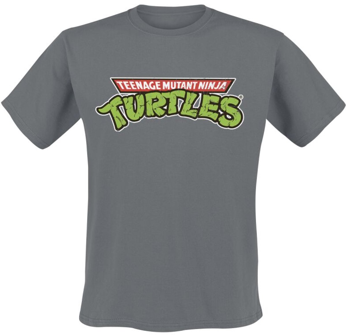 Teenage Mutant Ninja Turtles TMNT Classic Logo Heren T-shirt - donkergrijs - XL