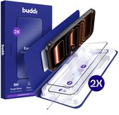 Protecteur d'écran 2-Pack Adapté pour iPhone 17 Pro - Buddi Easy Fit Tempered Glass avec Plateau d'installation - 9H+ Verre Durci - Vitre Conviviale pour Coque - Montage Facile