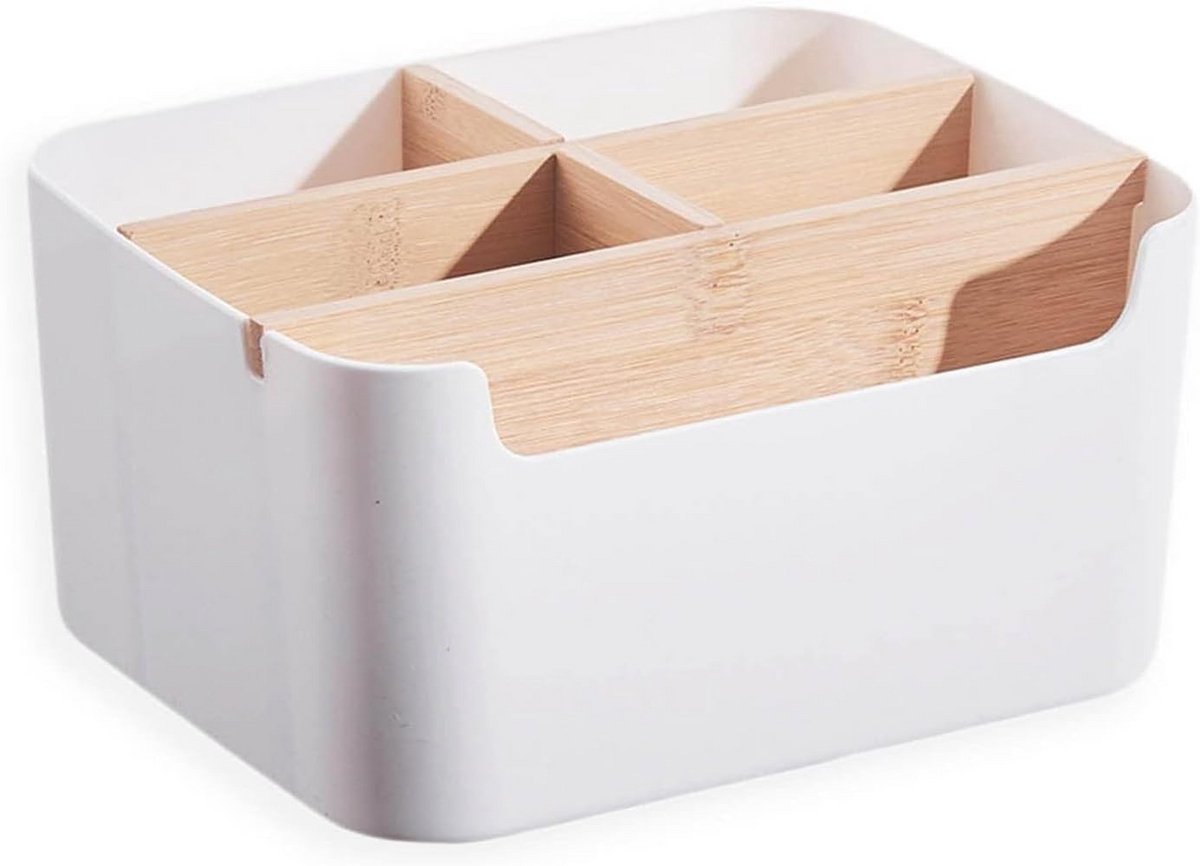 Houten bureau-organizer met 5 vakken voor kantoor en thuis — cadeau in Cadeau-ideeën - foto 6