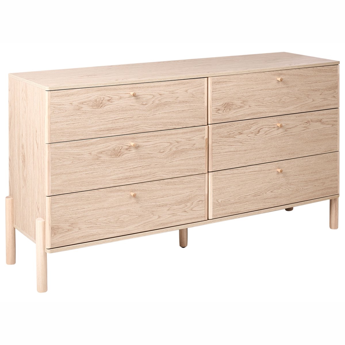 Beliani COLLINS - Ladekast 6 lades - Lichtbruin - Vezelplaat
