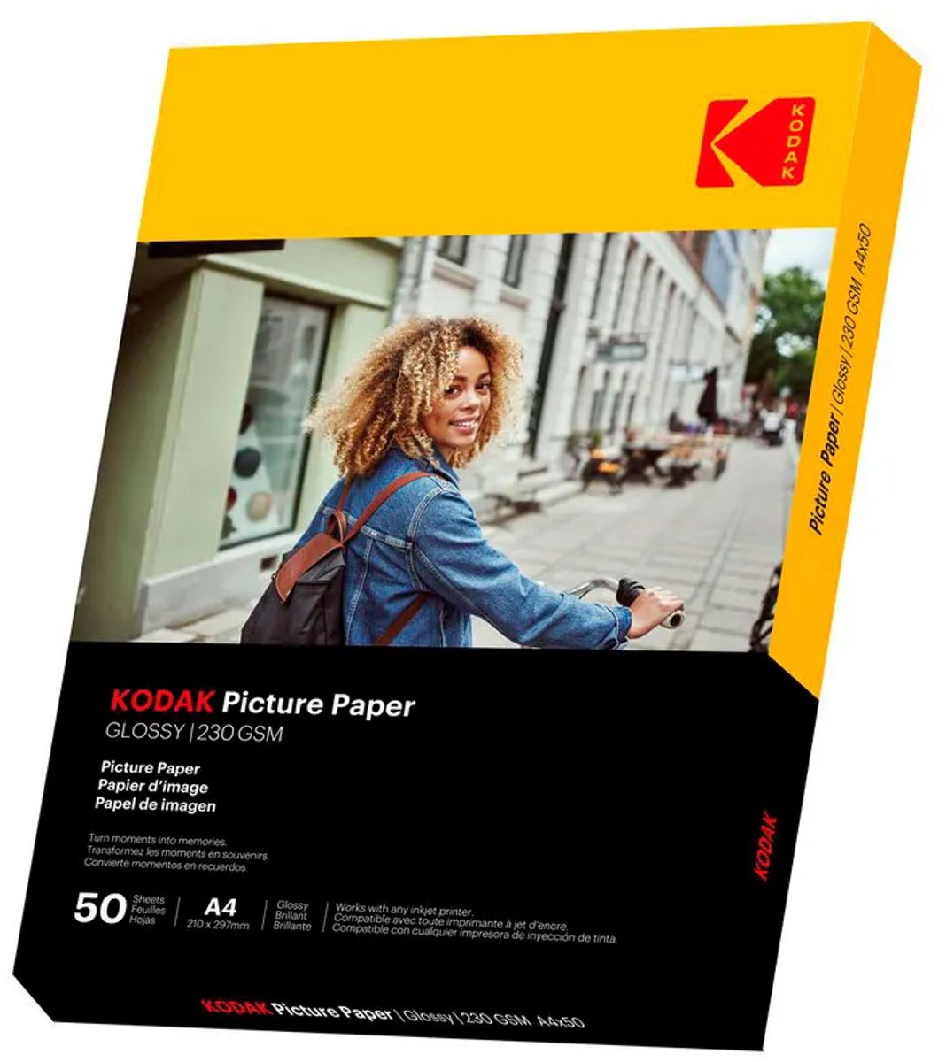 KODAK 9891267 - 50 vellen 230g/m² fotopapier, glanzend, A4-formaat (21x29,7cm), Inkjet printen — afbeelding 2