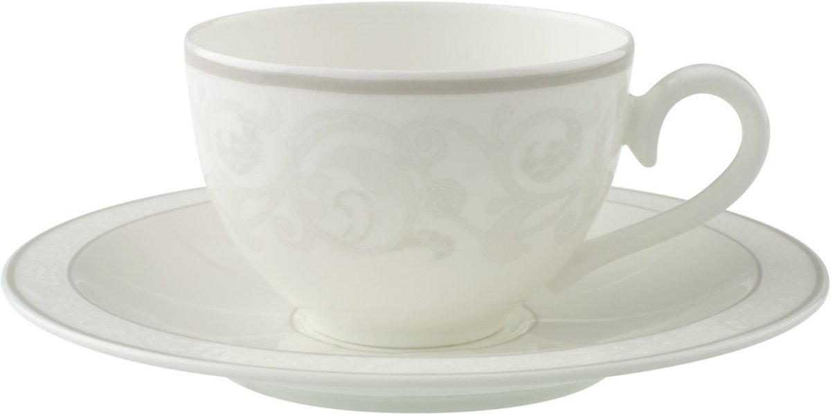 Kaffeetasse mit Untertasse Gray Pearl 120 ml