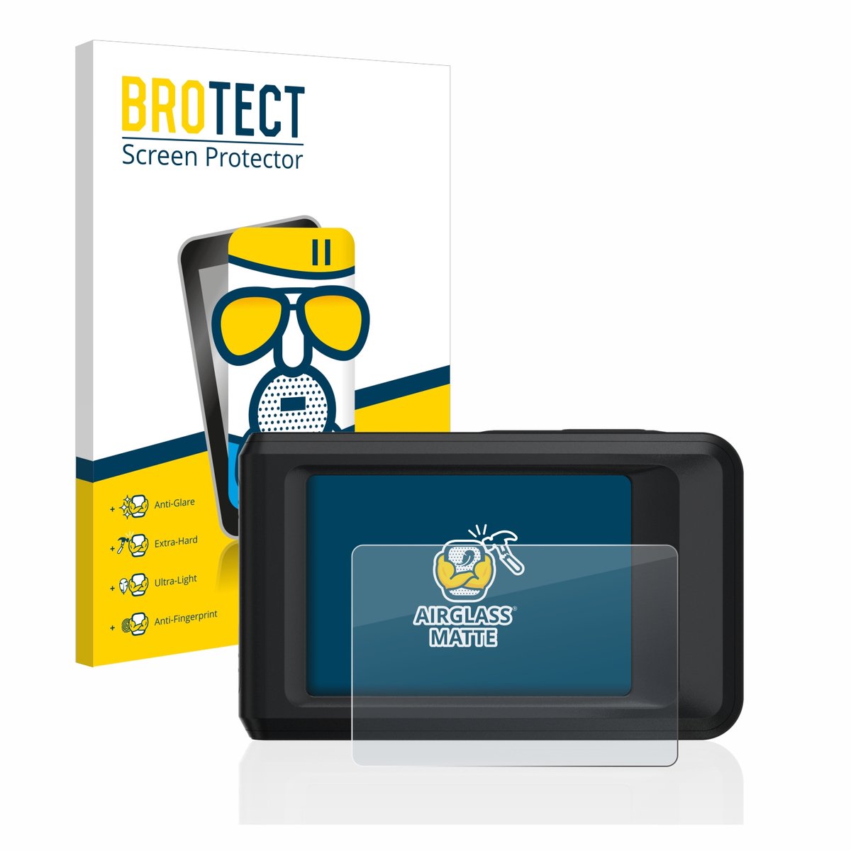 BROTECT - Screenprotector voor Hikmicro Pocket 2 - Folie Beschermfolie Beschermglas matte
