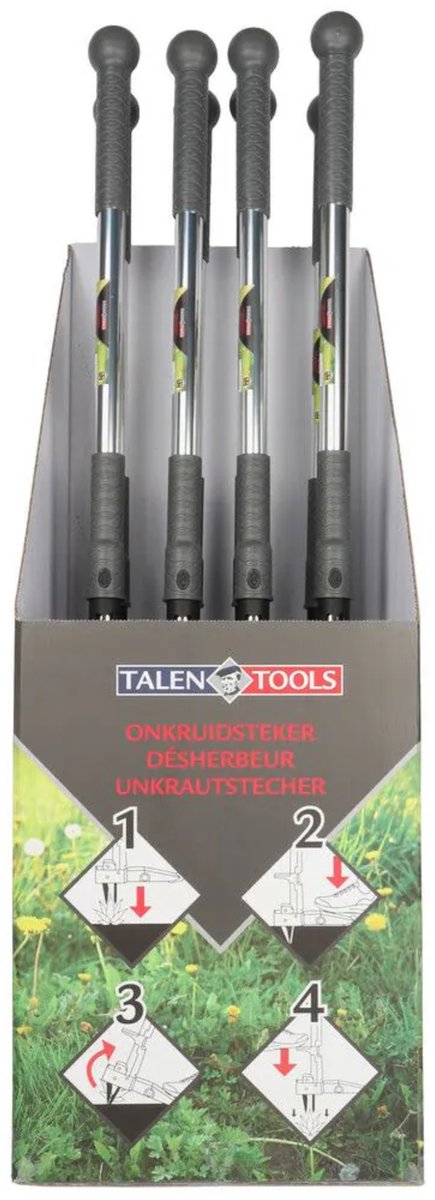 Talen Tools - Onkruidtrekker - Onkruidsteker - Ergonomisch - Tegen zuringen en paardenbloemen - Hoogwaardige kwaliteit van Talen Tools — afbeelding 5