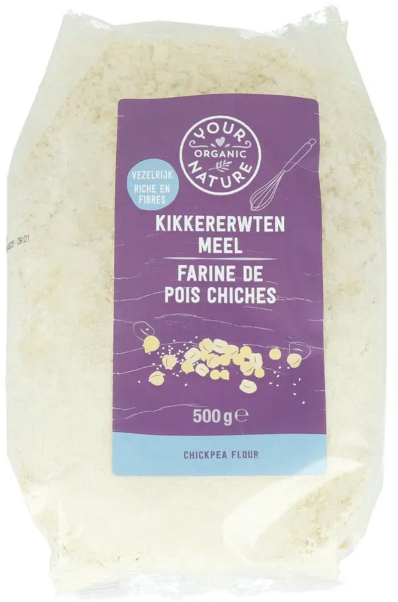 Kikkererwtenmeel Your Organic Nature - Zak 500 gram - Biologisch