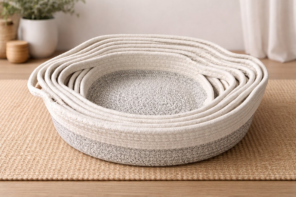 SUNMOOL Opbergmand - Kast organizer - Voor badkamer, kinderkamer en woonkamer - Set van 5 Stuks