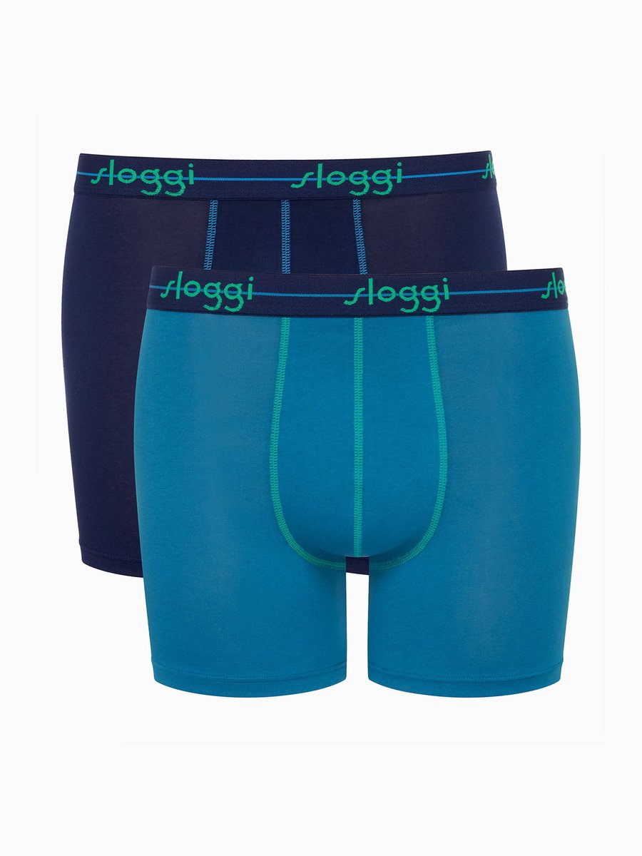 sloggi Langer Boxer Blue Start