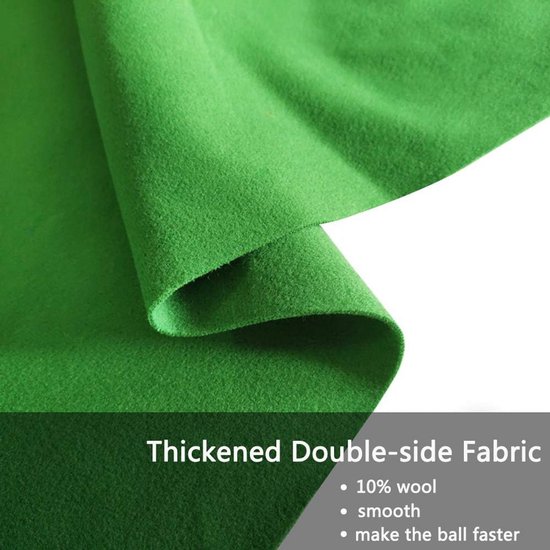 Billiard Cloth Pool Table Felt for 9 Foot Tables with Fabric Strips — afbeelding 5