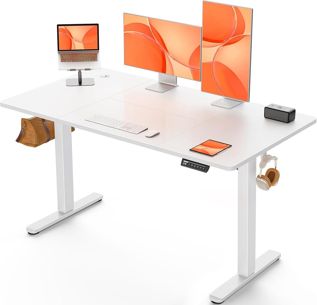 Hoogte Verstelbaar Zit-Sta Bureau 140 x 70 cm met 4 Geheugenfuncties
