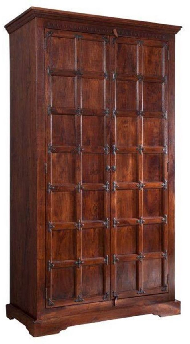 MASSIVMOEBEL24.DE woonkamerkast OXFORD #422 donkerbruin 115 x 211 x 60 cm