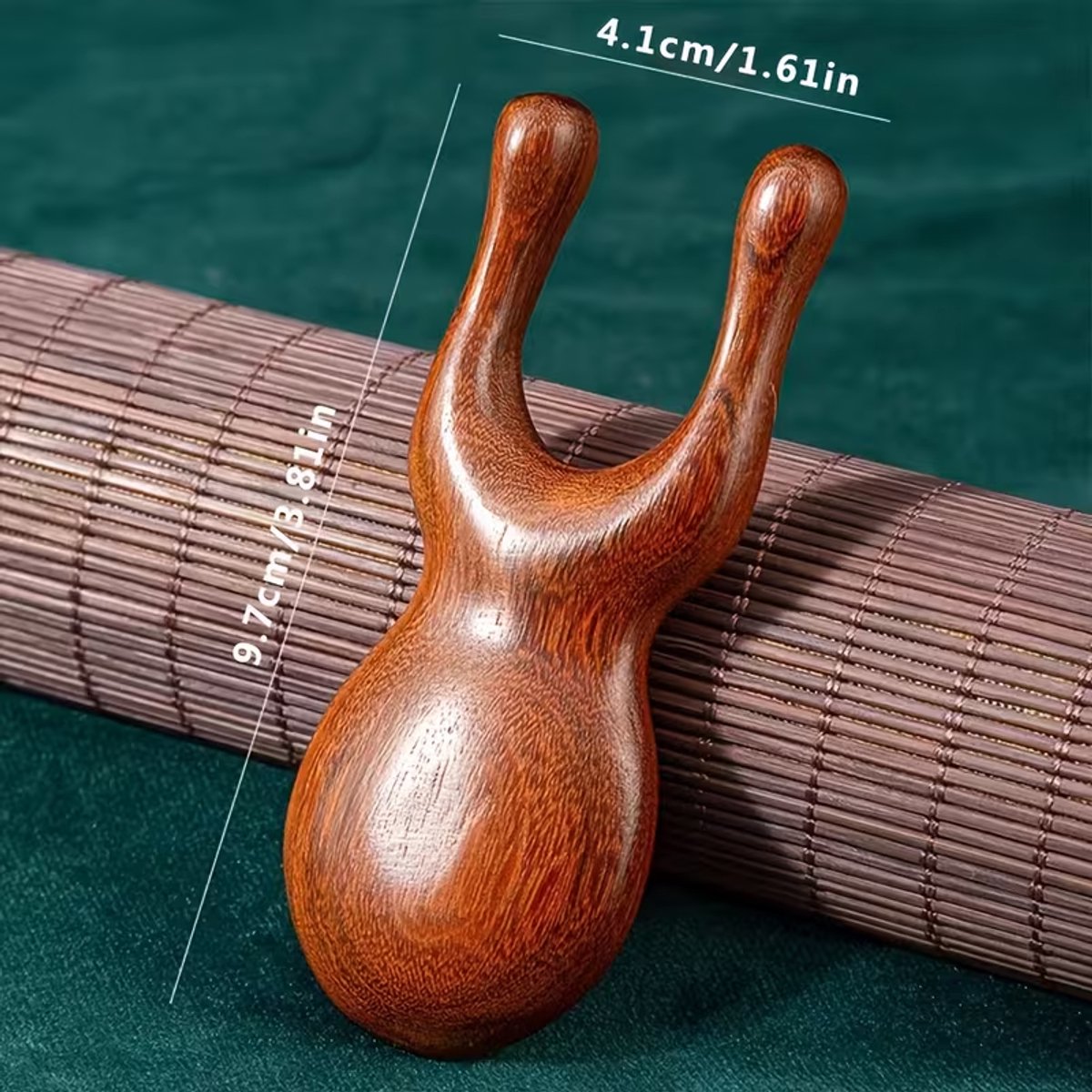 Plastic Head and Face Massager | Imitation Wood Scalp, Face, Eyebrow, Nose, and Ear Cleaning Brush, Non-Electric