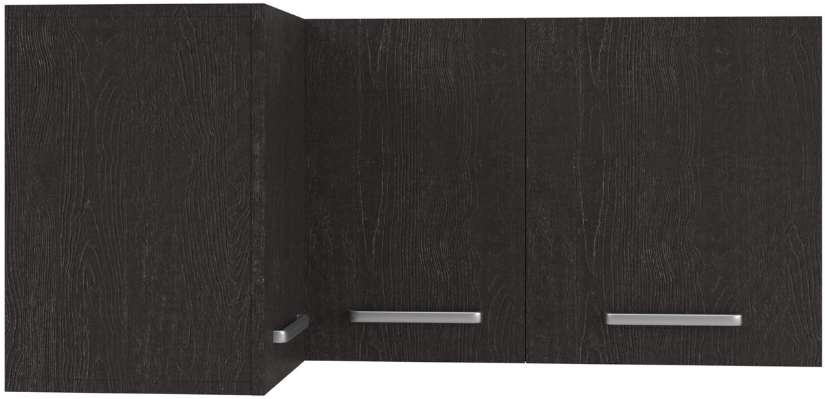 Wasophoogte® Keukenkast - Bovenkast keuken - Module O11 - 1150(D)*700(B)*530(H) mm - Zwart