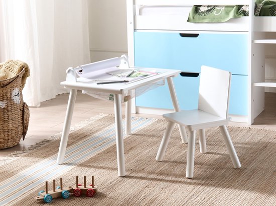 BELIANI MOONTA - Kindertafel en stoel set - Wit - MDF van Beliani — afbeelding 4